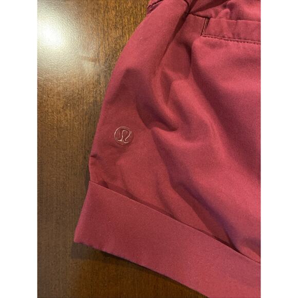 Lululemon Athletica Red Athletic Shorts Lightweight Comfortable Fit - Picture 6 of 7